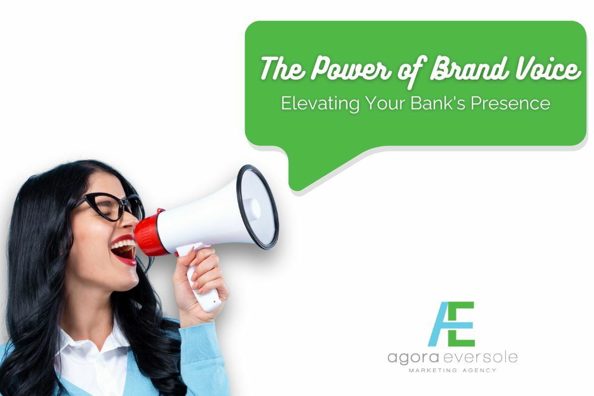 Lady with megaphone - Power of Brand Voice